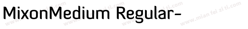 MixonMedium Regular字体转换